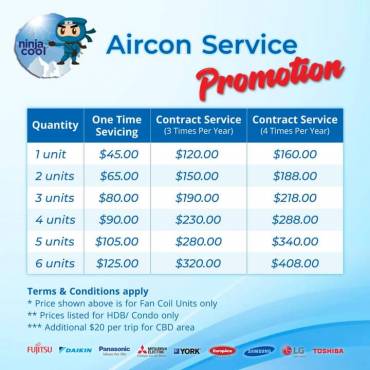 How Much Does Air-conditioning Service Cost In Singapore?
